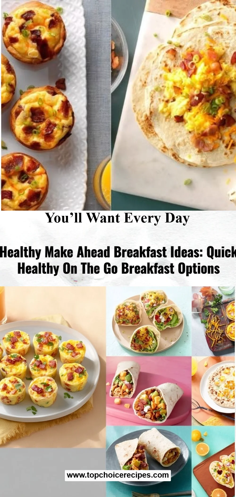 Healthy Make Ahead Breakfast Ideas