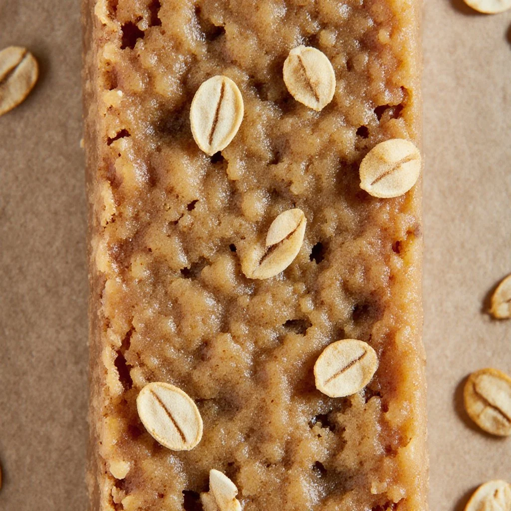 Delicious healthy oatmeal breakfast bars with nuts and fruits.