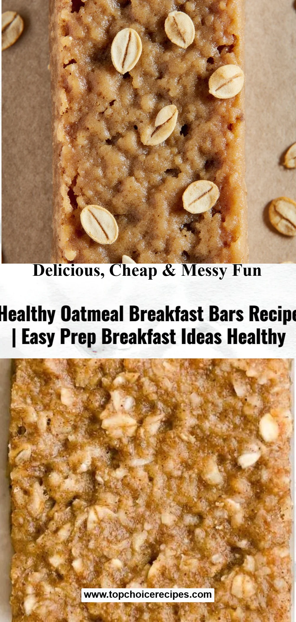 Healthy Oatmeal Breakfast Bars