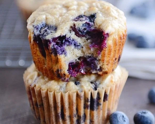 Healthy Yogurt Oat Muffins