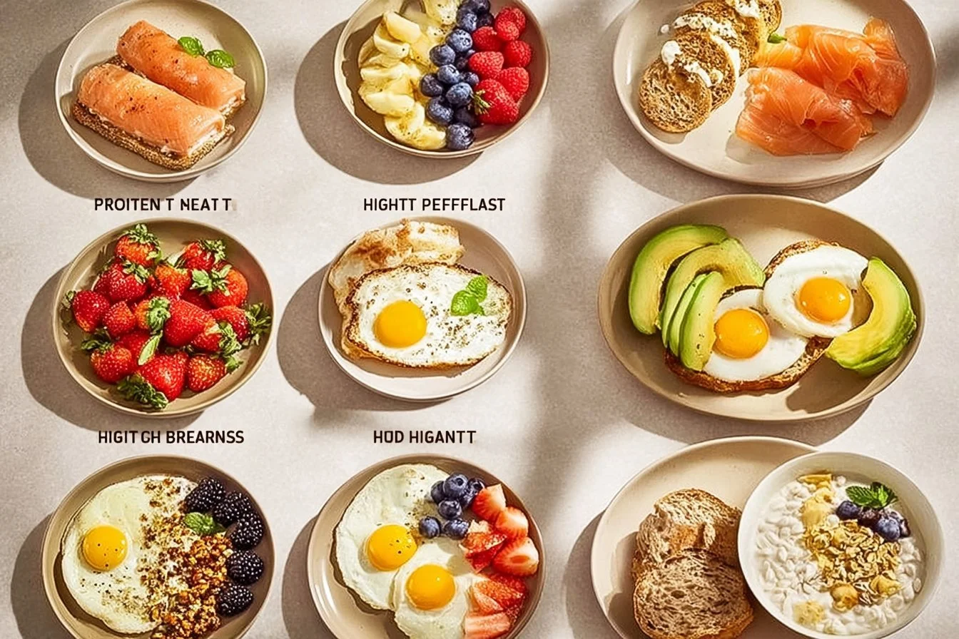 Delicious high-protein breakfast bowl with eggs, quinoa, and vegetables