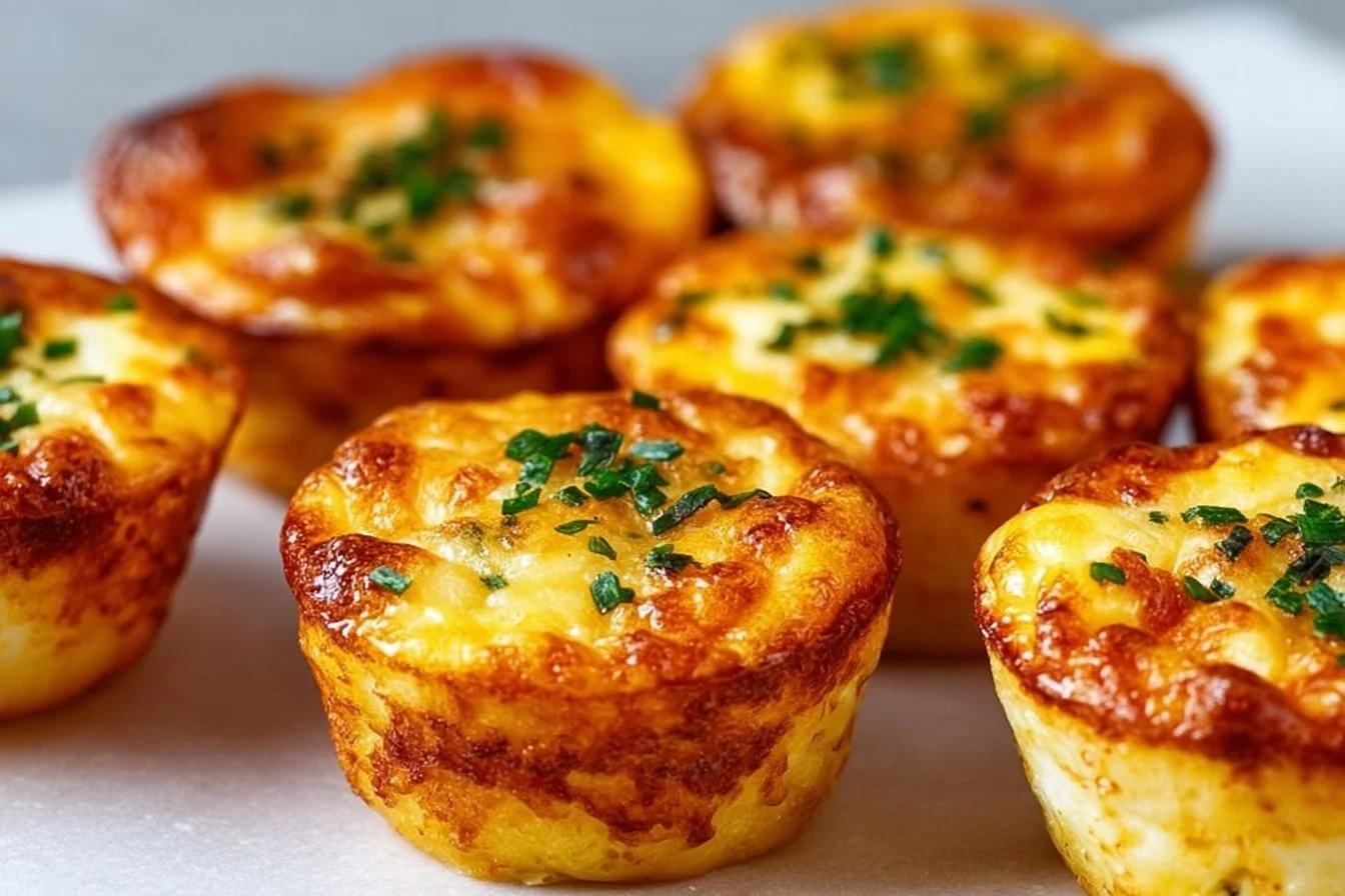 High-protein breakfast egg muffins with vegetables and cheese
