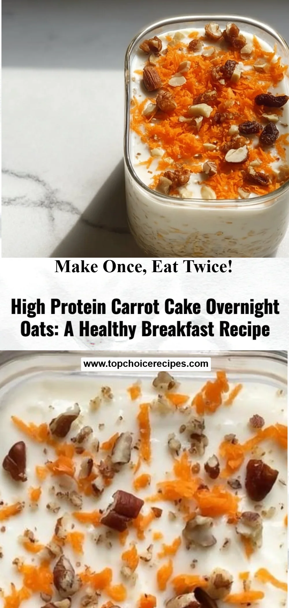 High Protein Carrot Cake Overnight Oats 5 High Protein Carrot Cake Overnight Oats