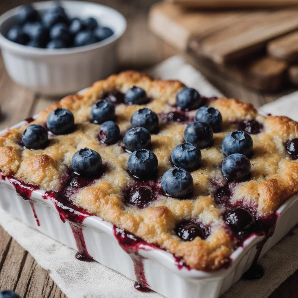High-Protein Lemon Blueberry Breakfast Bake