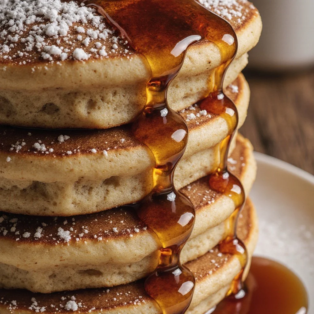 Irresistible Spanish Churro Pancakes 5 Delicious Spanish churro pancakes drizzled with chocolate sauce and cinnamon sugar