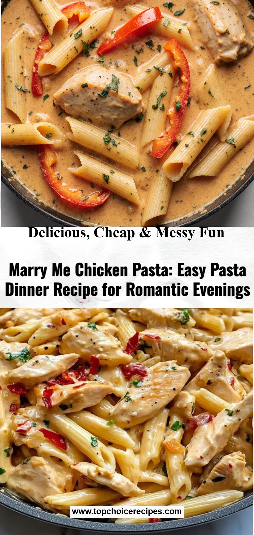 Marry Me Chicken Pasta