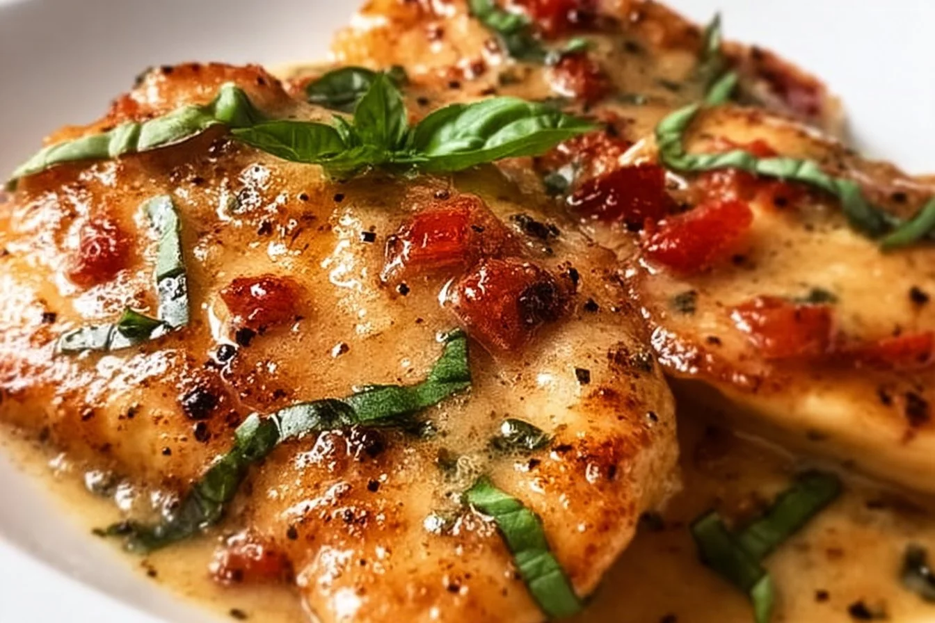 Marry Me Chicken with Ravioli 1 Delicious Marry Me Chicken served with ravioli, perfect romantic dinner recipe.