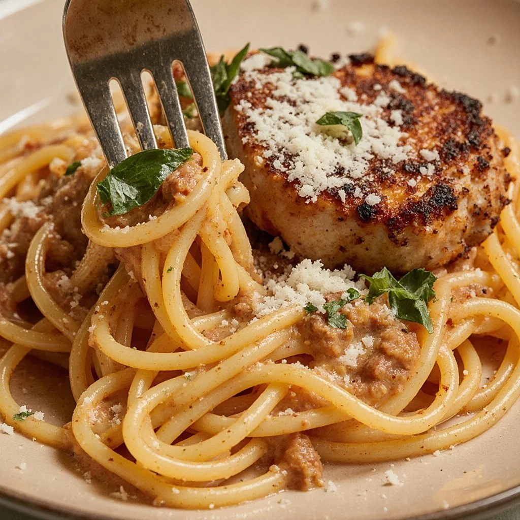 Delicious one pot marry me chicken pasta served in a bowl