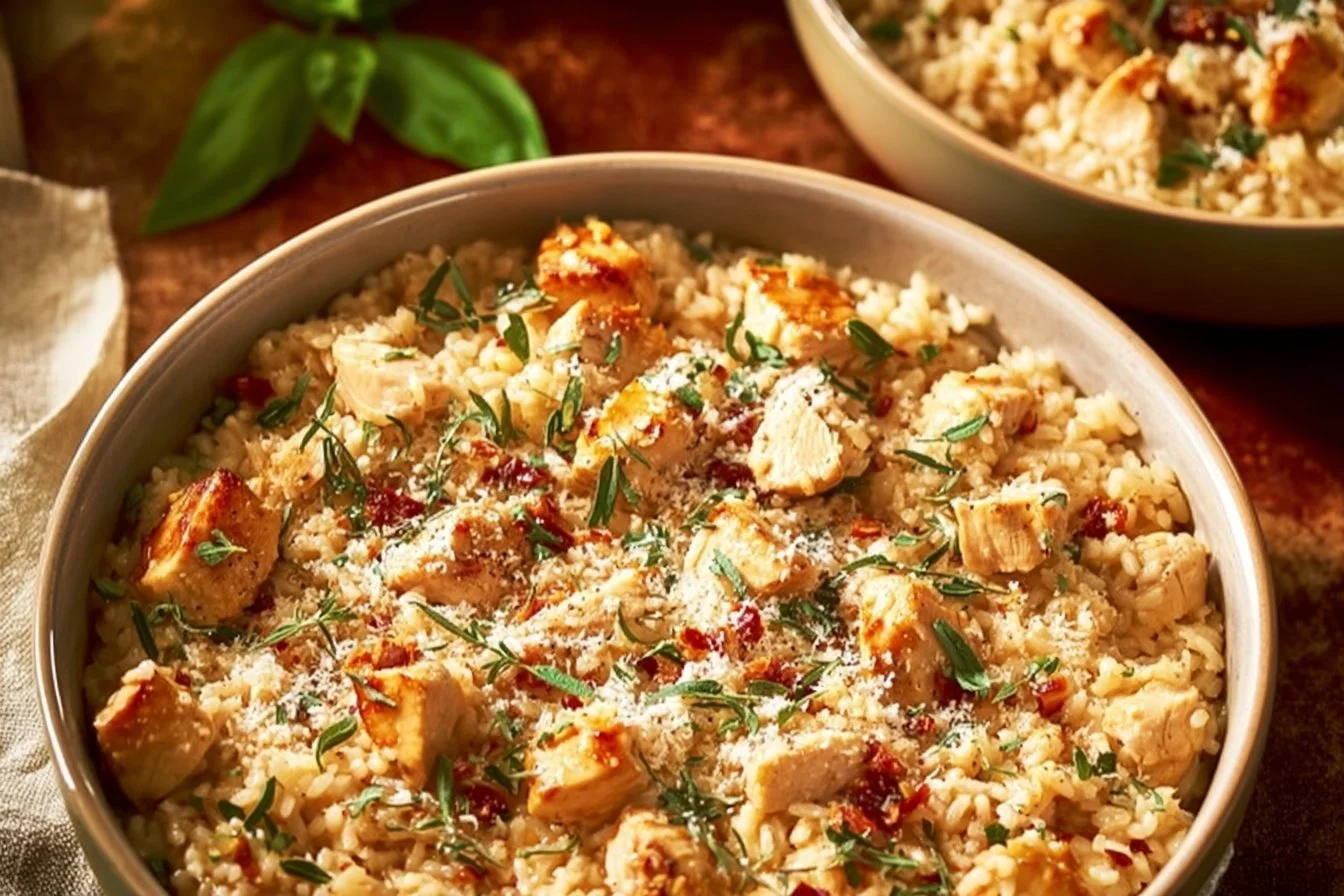 Parmesan Marry Me Chicken Rice 4 Delicious Parmesan Marry Me Chicken served on a bed of rice