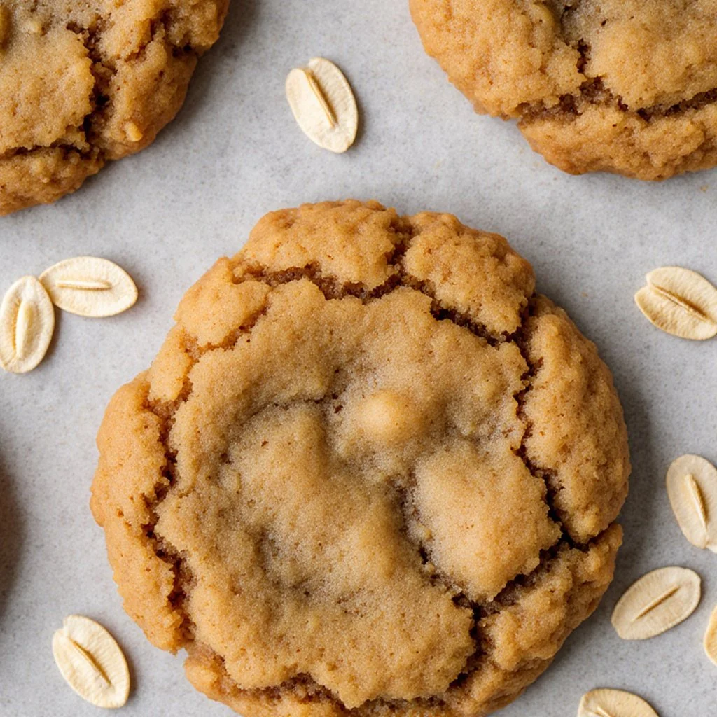 Healthy protein oatmeal cookies with oats and chocolate chips