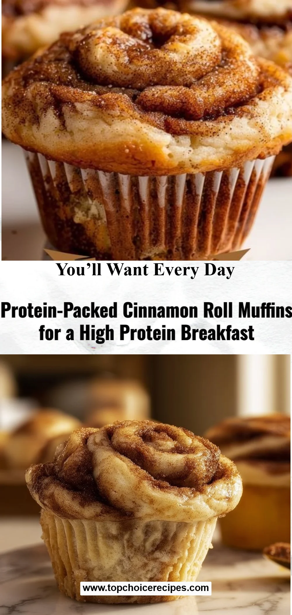 Protein-Packed Cinnamon Roll Muffins