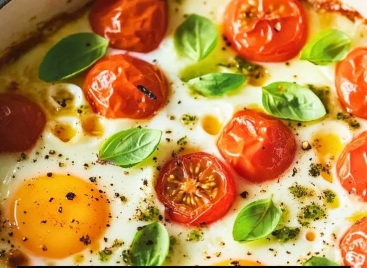 Quick Breakfast Recipes 5 A plate of quick breakfast recipes including eggs, toast, and fruit.