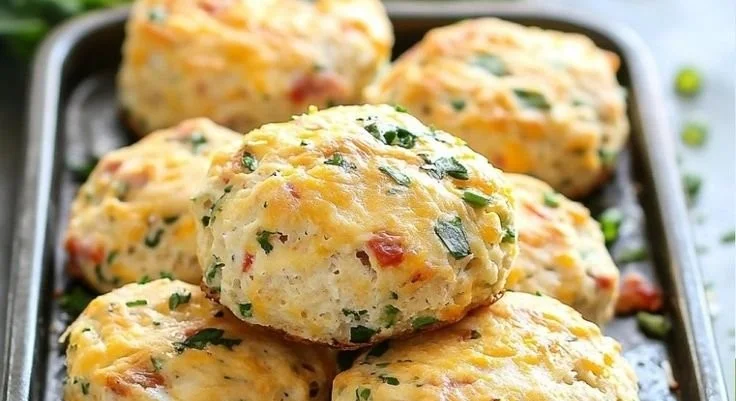 Savory High-Protein Breakfast Biscuits