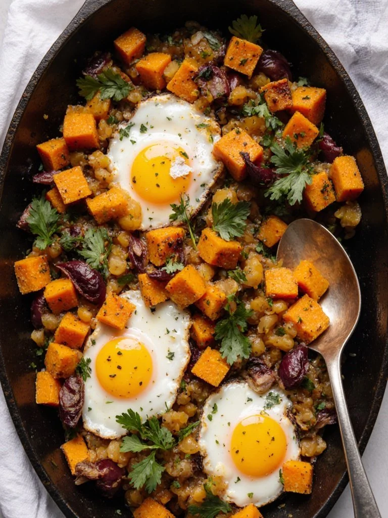 Delicious Sweet Potato Breakfast Hash served in a bowl