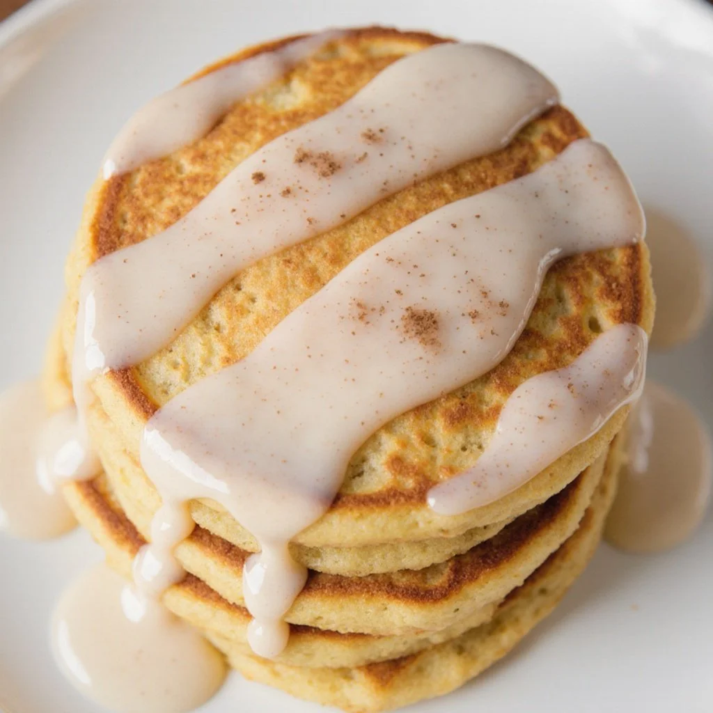 Swirled Cinnamon Roll Pancakes