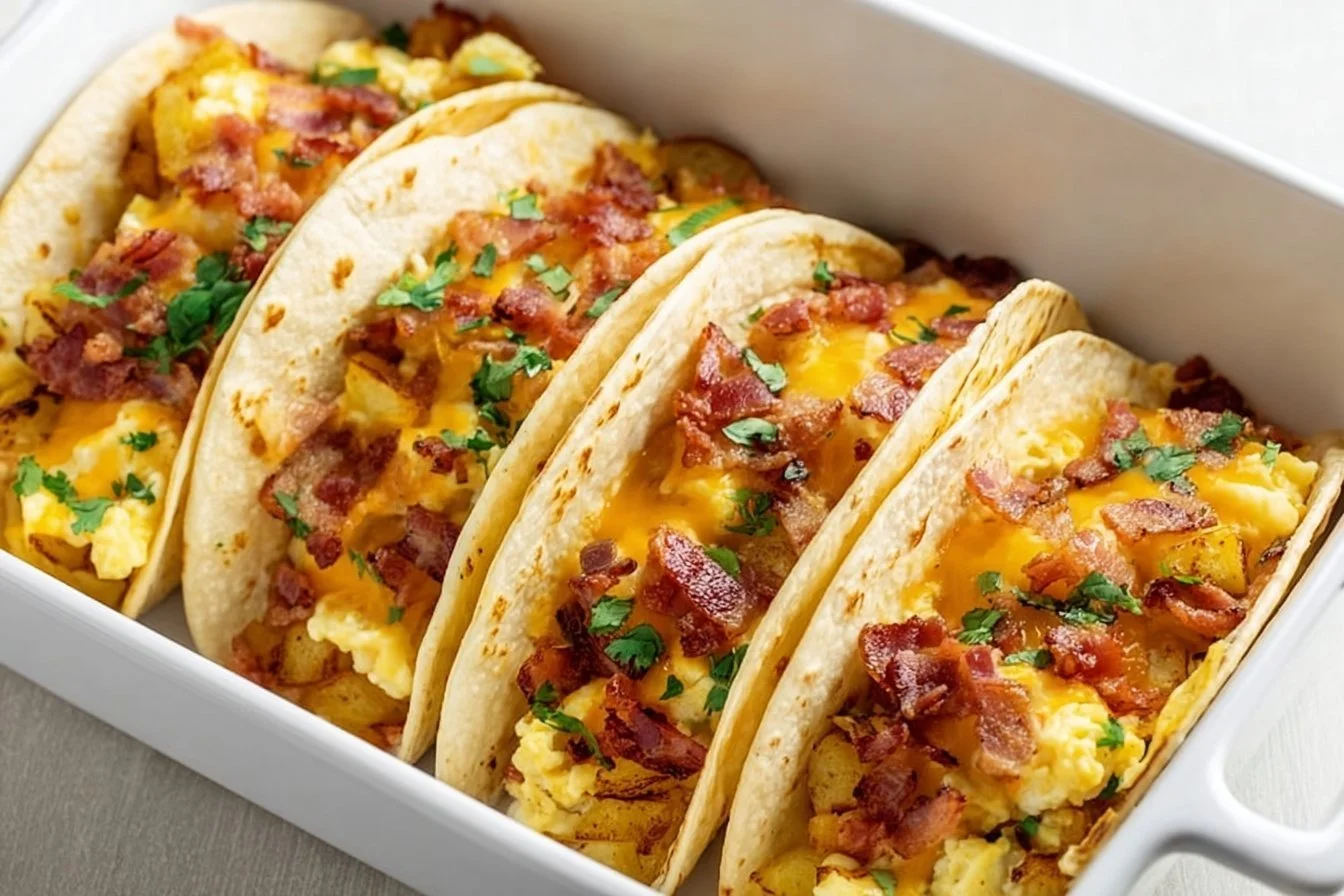 Tasty Baked Breakfast Tacos
