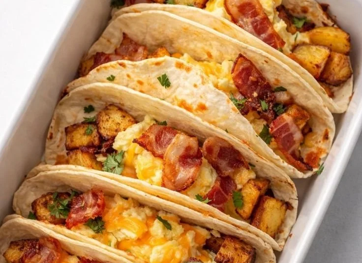 Tasty Baked Breakfast Tacos