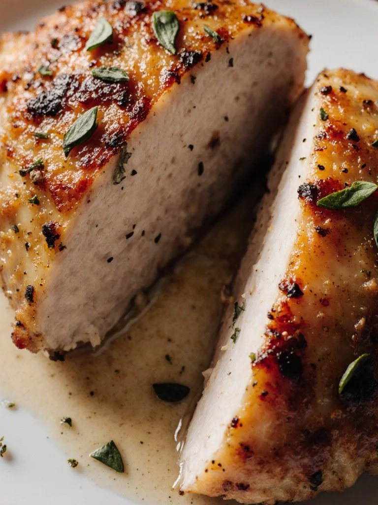 Juicy 5-ingredient baked ranch chicken dish served with vegetables