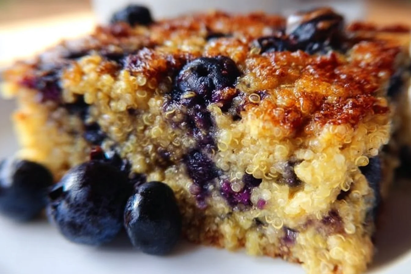 Wholesome Blueberry Quinoa Breakfast Bake