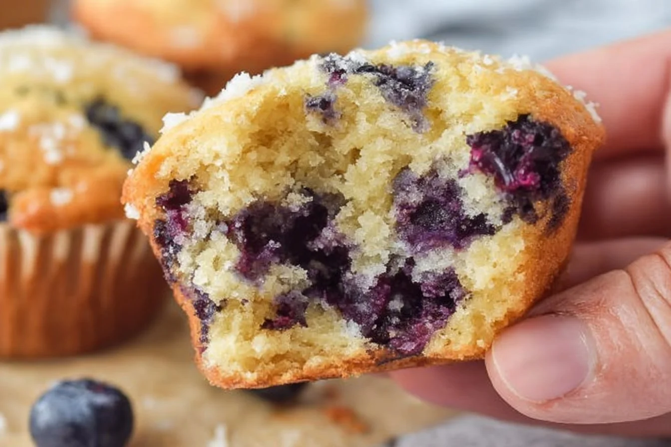 Blueberry Cottage Cheese Muffins