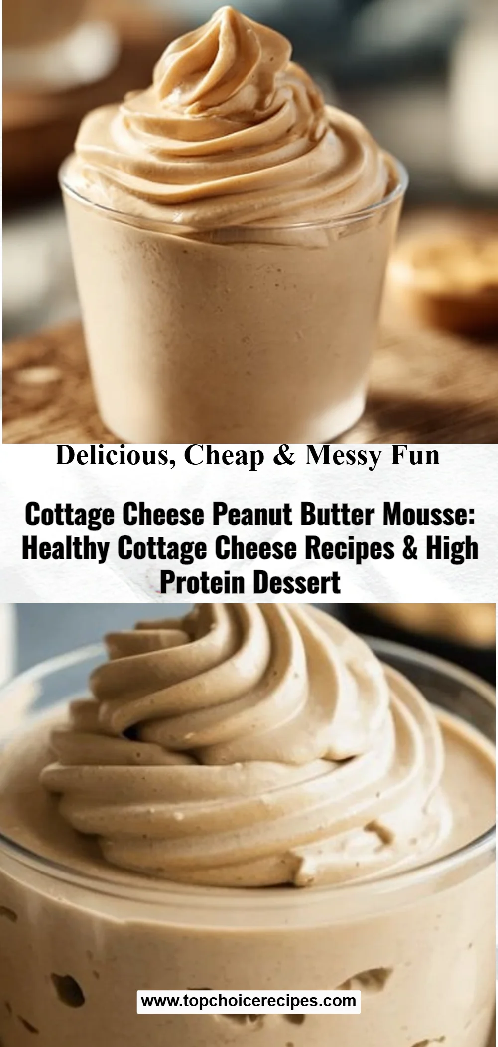 Cottage Cheese Peanut Butter Mousse